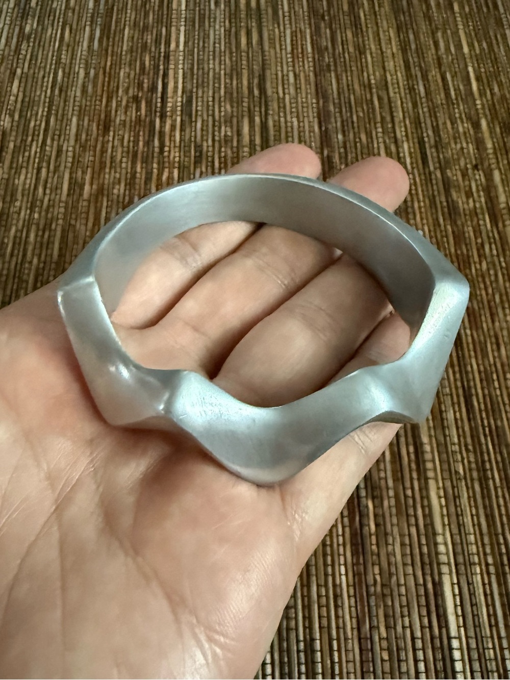 Glen Yank Bangle Bracelet Post Modern 1980’s Aluminum Geometric Modernist NYC